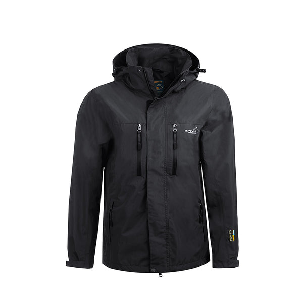 Arrak Rain Jacket men's black front